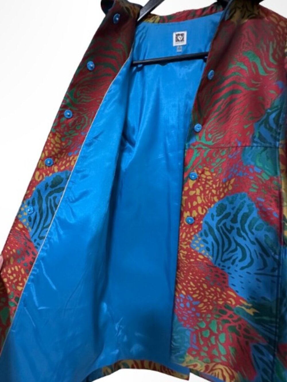 ANNE KLEIN Single Breasted A-Line Topper Jacket Multi-Color Size 6 - Picture 10 of 14